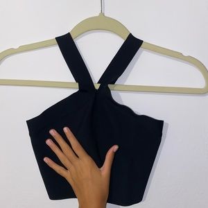 BCBGMaxazria halter bandage top